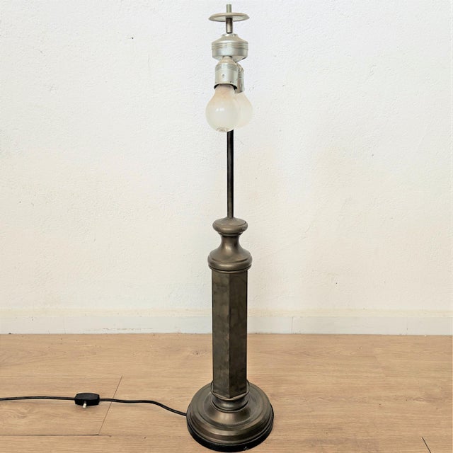 Art Deco Table Lamp in Brass, 1930s For Sale - Image 3 of 7