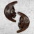 Vintage African Tribal Carved Crescent Moon Man & Women Wall Sculptures - A Pair For Sale - Image 4 of 10