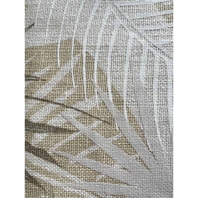 Peter Fasano Key Biscayne Fabric in Ivory. 100% Linen 52” Wide, 37” repeat Could be used to make a lumbar pillow.