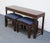 Hickory Chair Furniture Company Hickory Chair Banded Mahogany Traditional Chippendale 51" Accent Sofa Table W. Two Benches 150-10 For Sale - Image 4 of 13