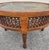 Vintage Moroccan Hand-Carved Wooden Musharabia Coffee Table With Engraved Brass/Copper Tray Top For Sale - Image 4 of 8