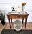19th Century Antique Italian Rustic Walnut Writing Table, 1890s For Sale - Image 5 of 10