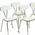 Black Grey Formica and Chrome Dining Chairs, 1960s, Set of 6 For Sale - Image 8 of 18