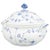 Large Blue Fluted Plain Porcelain Soup Tureen from Royal Copenhagen, 1920s For Sale - Image 6 of 6