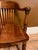Brown Early 1900s Antique W. H. Gunlocke Co. Solid Oak Stationary Banker's Chair For Sale - Image 8 of 14