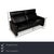 The Just Relax sofa from Erpo is covered in black leather and stands on floor-to-ceiling side panels. It is characterized...