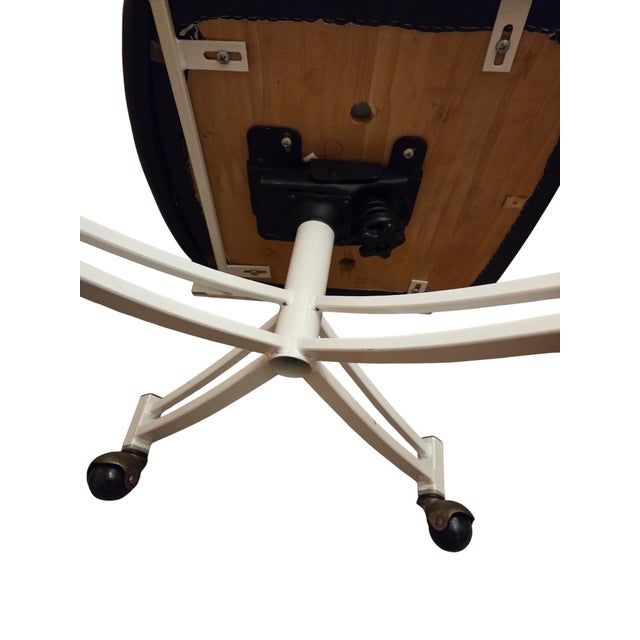 Vintage Milo Baughman Style Directors Chairs Swivel Castors Postmodern Vintage For Sale - Image 15 of 16