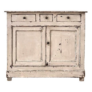 Vintage Painted Wooden Buffet For Sale
