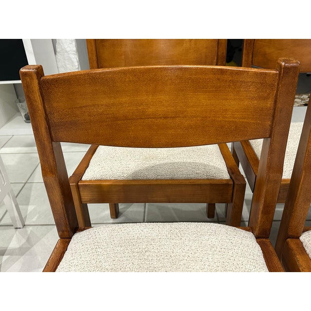 Vintage Orme Chairs attributed to Maison Regain, France, 1980, Set of 6 For Sale - Image 13 of 18