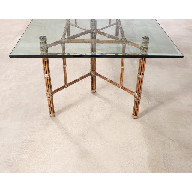 McGuire Organic Modern Rectangular Bamboo Dining Table 8 Ft. For Sale - Image 16 of 18