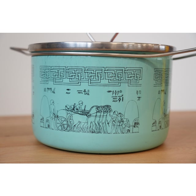 Vintage Italian Blue Pot by Carla Agnelli for Siltal, 1970s For Sale - Image 4 of 7