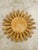 1960s Large Sunburst Mirror in Gilded Wood, 1960 For Sale - Image 5 of 6