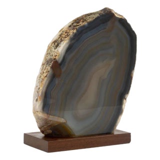 Polished Banded Agate Mineral Specimen For Sale