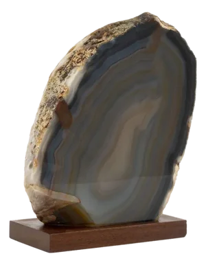Polished Banded Agate Mineral Specimen