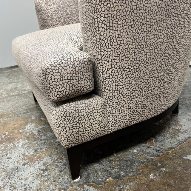 Henredon Barbara Barry Channel Back Tub Chair + Ottoman Chairish