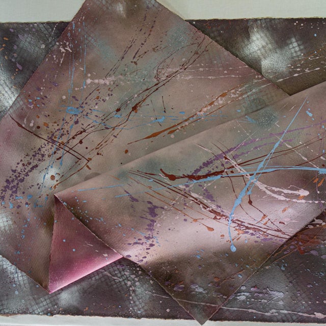 Blush Late 20th Century Postmodern Contemporary Abstract Mixed Media Large Scale 3d Collage by Martha Holden For Sale - Image 8 of 12