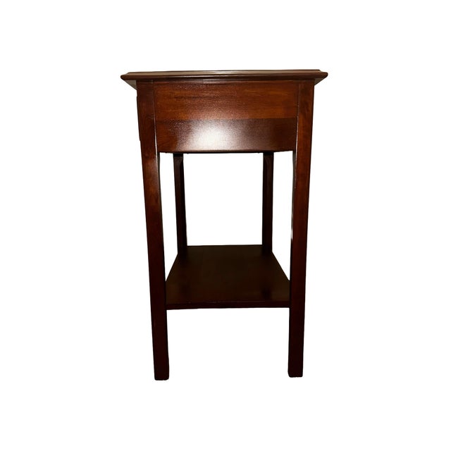 1940s Vintage Mid-Century L. & j.g. Stickley Cherry Valley Nightstand – Fully Restored With Authentic Keeler Hardware For Sale - Image 5 of 11