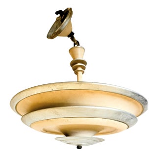 Vintage Art Deco Ufo Ceiling Light For Sale