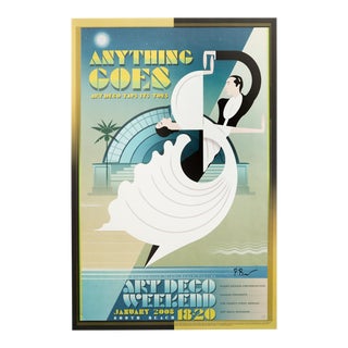 2008 Contemporary American Art Deco Poster, Miami Design Preservation League For Sale