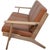 GE290 Three-Seater Sofa in Oak and Walnut by Hans Wegner, 1990s For Sale - Image 16 of 18