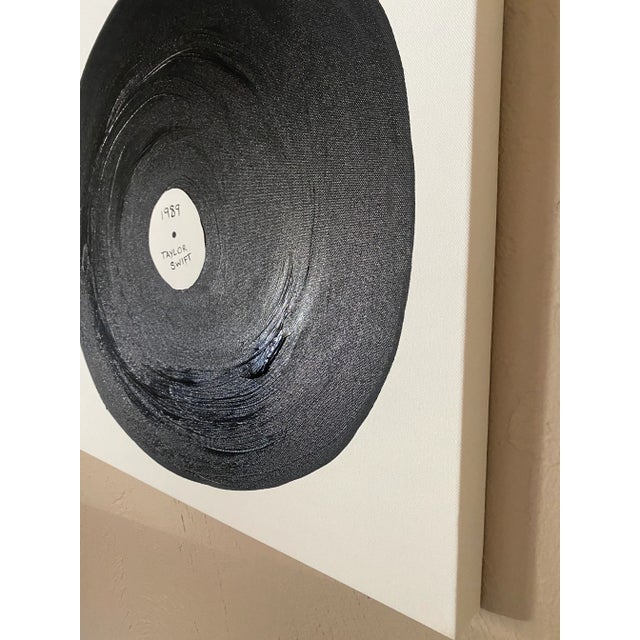 Contemporary Abstract Vinyl Record Painting, 1989 by Taylor Swift For Sale - Image 3 of 3