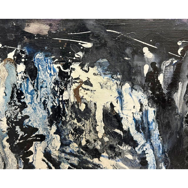 Abstract 1960s Abstract Painting on Board by James L. Bruch For Sale - Image 3 of 9