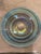Italian 1980s Large 16" Yalos Casa Murano Glass Centerpiece Bowl Blue Iridescent Swirl Italy For Sale - Image 3 of 6
