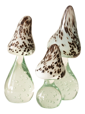 Glass Mushrooms by Florea Silviu, Set of 3