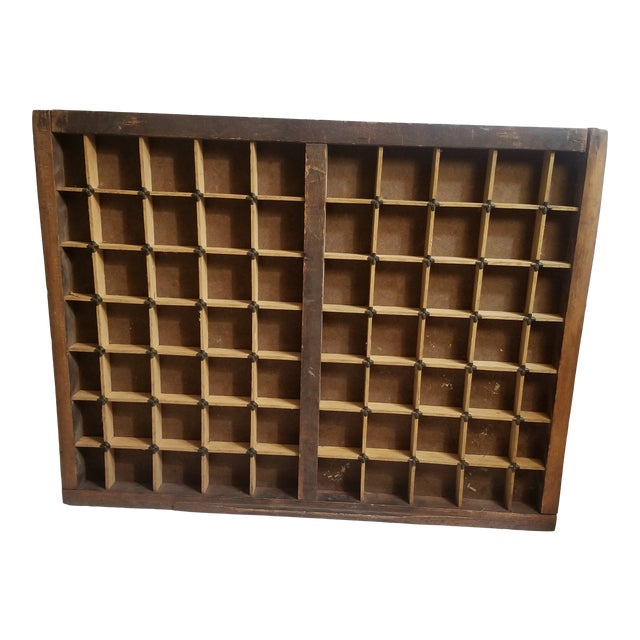 1930s Vintage Printer Press Tray Chairish