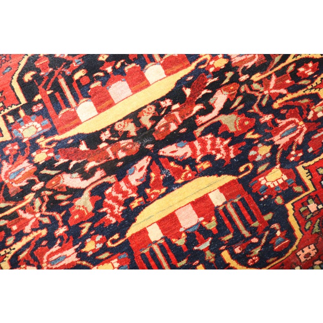 Early 20th Century Antique Persian Sarouk Ferehan Scatter Rug - 3'5" x 4'10" For Sale - Image 5 of 10