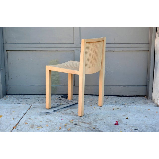 1980s 1980s Vintage Minimalistic Beechwood Side Chairs- A Pair For Sale - Image 5 of 7