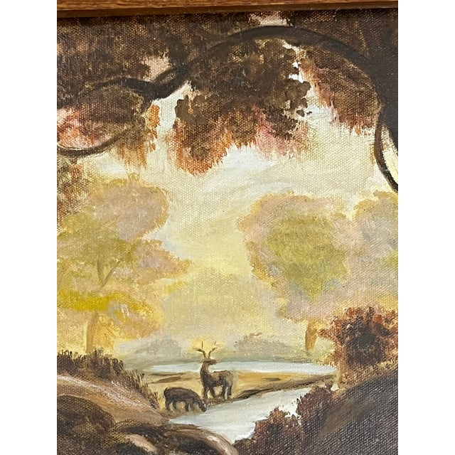 Vintage Texas Folk Art Landscape in Rustic Wood Frame For Sale - Image 9 of 13