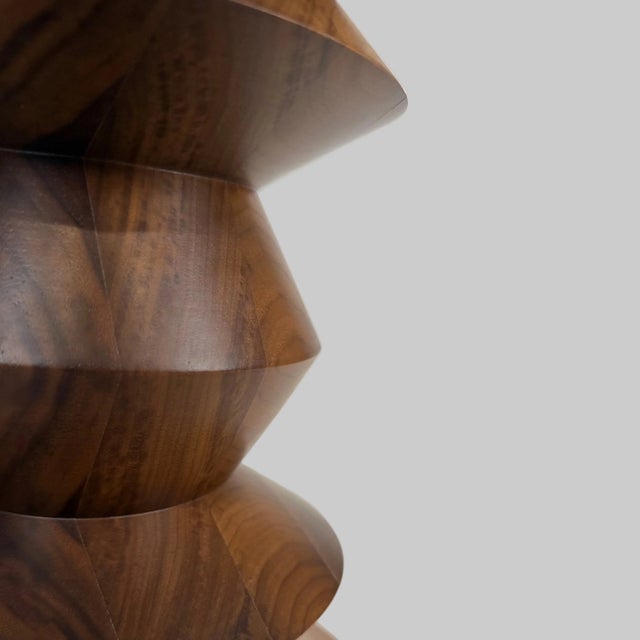 Mid-Century Modern Eames for Herman Miller Time-Life Stool, Model C, Solid Walnut, 1960 Design For Sale - Image 3 of 8