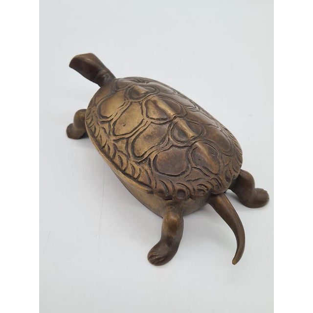 Brown Brass Turtle Box, 1970s For Sale - Image 8 of 13
