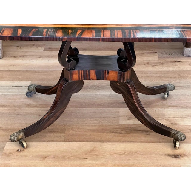 Traditional 1810 Calamander Macassar Tilt-Top Center or Dining Table For Sale - Image 3 of 8