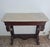 Empire Console in Mahogany and White Marble For Sale - Image 4 of 6