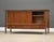 1950s 1950s Refinished Walnut 56” Sideboard Credenza by Mt. Airy Finished Back For Sale - Image 5 of 13