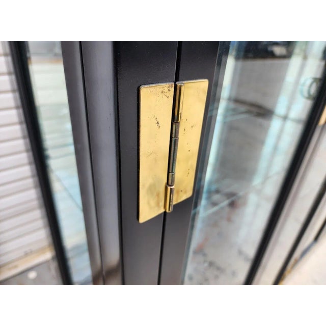 Black Vintage Display Cases Vitrines by American of Martinsville -Set of 3 For Sale - Image 8 of 12