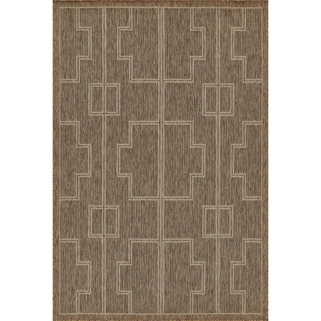 Momeni Contemporary Indoor/Outdoor Hampton Dune Rug in Natural, 5'3" x 7' For Sale
