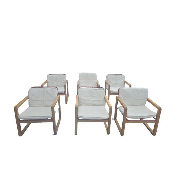 Tan Sälen Lounge Chairs by Knut & Marianne Hagberg for Ikea, 1982, Set of 6 For Sale - Image 8 of 8