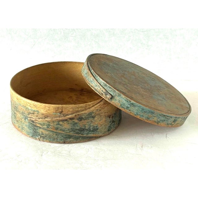 Authentic Early 19th Century Antique Hand Made Finger Lap Bentwood Kitchen Pantry Box For Sale - Image 4 of 11