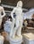 Figures on Round Bases in Solid Carrara Marble, Set of 2 For Sale - Image 13 of 15