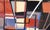 Geometric Abstract in Blue, Red, Black, and White - Acrylic on Paper by Russell Green For Sale In Monterey, CA - Image 6 of 8
