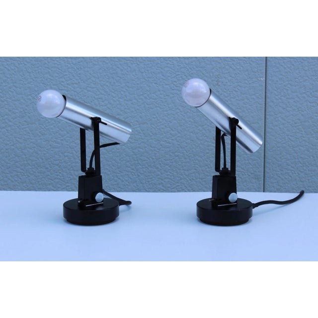 Metal 1960s Swivel Table Lamps by Lightolier For Sale - Image 7 of 13