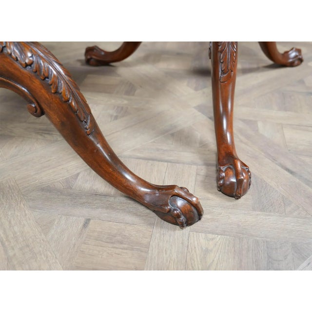 Traditional 1980s Vintage Furniture South Mahogany Dining Table For Sale - Image 3 of 13