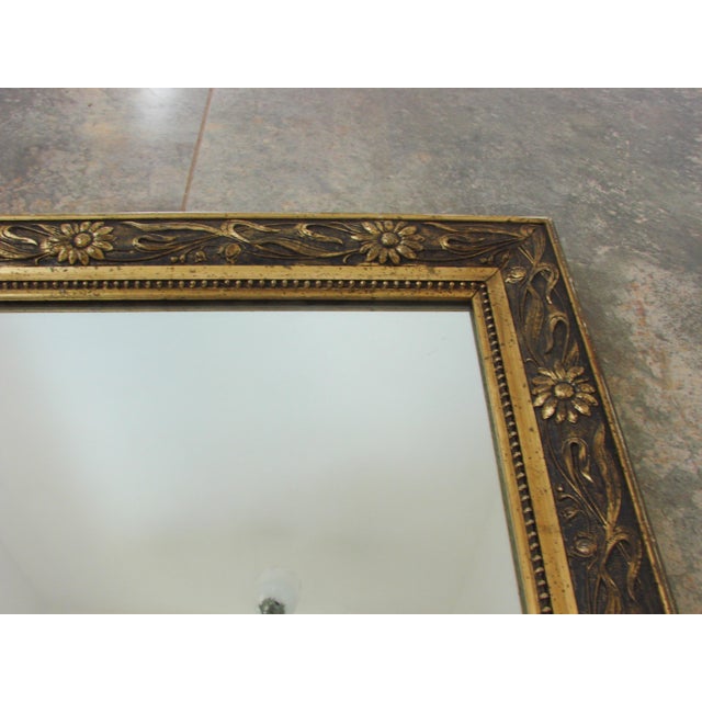 Vintage Wall Mirror with Gilded Ornate Frame, 1960s For Sale - Image 4 of 7