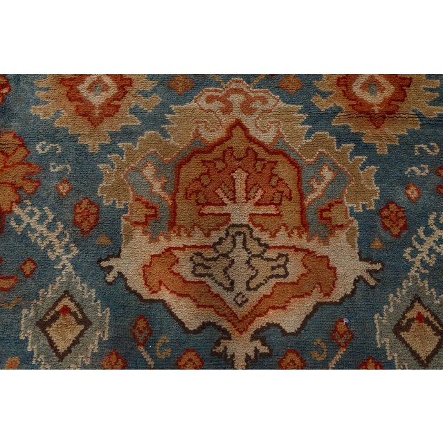 Early 20th Century Antique Turkish Oushak Rug For Sale - Image 5 of 8