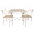 Mid 20th Century Hollywood Regency Braided Wrought Iron and Mesh Patio Dining Set, 2 Pieces For Sale