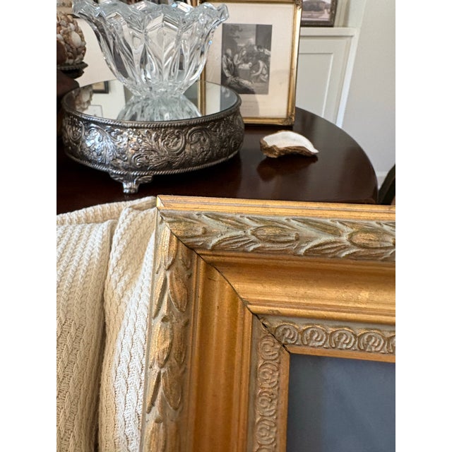 Wood Mid‑Century Oil Portrait of Asian Woman in Beautiful Gold Frame - Portraiture - Gallery Wall - See Images! For Sale - Image 7 of 8