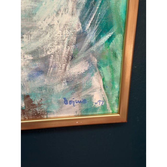 Kurt Dejmo, Mountain Forest White, 1997, Oil on Canvas, Framed For Sale - Image 8 of 18